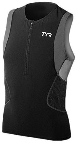 MALE COMP TRISINGLET, 088-BLK/GREY - XL