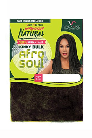 16” Natural Hair Kinky Bulk