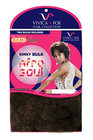 16” Human Hair Kinky Bulk - 1B