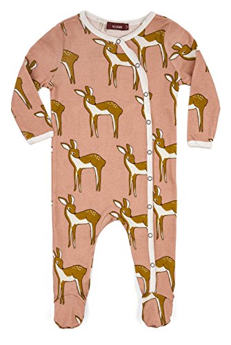 Footed Romper, Rose Doe- 3-6M