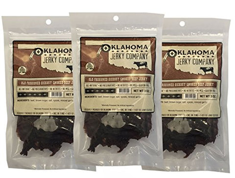 Oklahoma Jerky Company- Old Fashioned Hickory Beef Jerky 3oz.