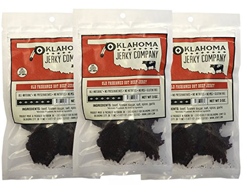 Oklahoma Jerky Company- Old Fashioned Hot Beef Jerky 3oz.