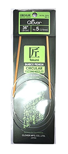 Clover Needlecraft Clover Takumi Bamboo 36in Circular Knitting Needle Size 5