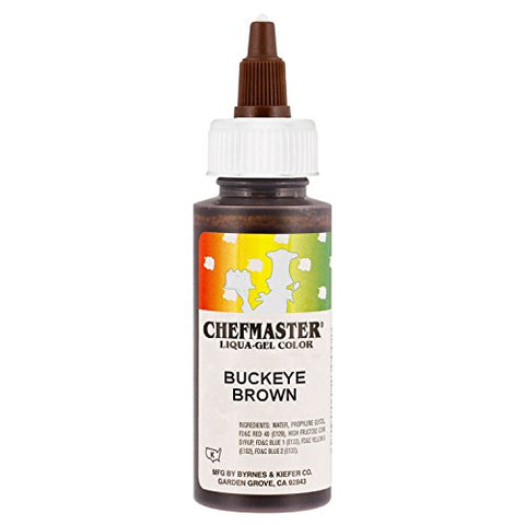 Buckeye Brown Chefmaster Liqua-Gel, 2.3 oz