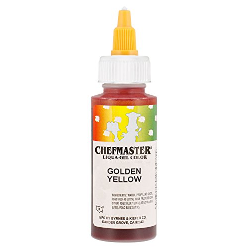 Golden Yellow Chefmaster Liqua-Gel, 2.3 oz