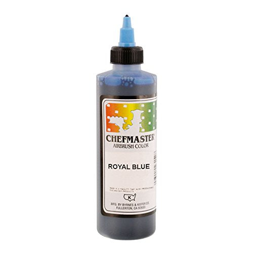 Royal Blue Chefmaster Airbrush Color 9 Oz