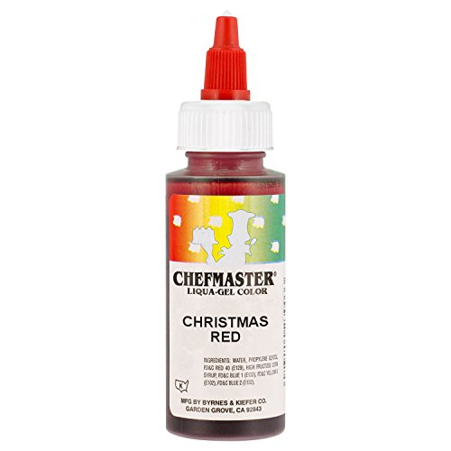 Christmas Red Chefmaster Liqua-Gel, 2.3 oz