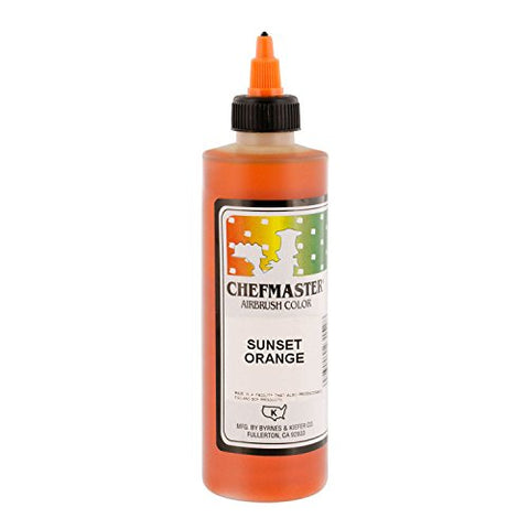 Sunset Orange Chefmaster Airbrush Color 9 Oz