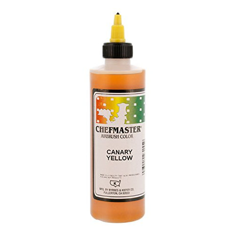 Canary Yellow Chefmaster Airbrush Color, 9 oz