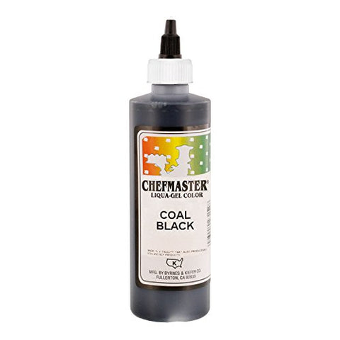 Coal Black Chefmaster Liqua-Gel 10.5 Oz