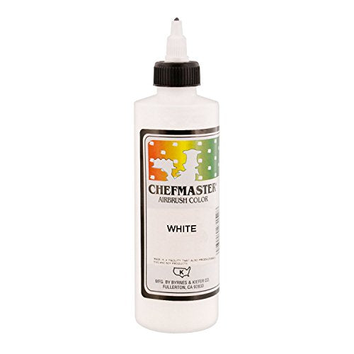 White Chefmaster Airbrush Color 9 Oz
