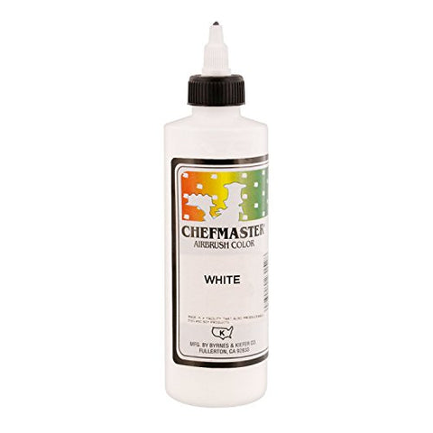 White Chefmaster Airbrush Color 9 Oz