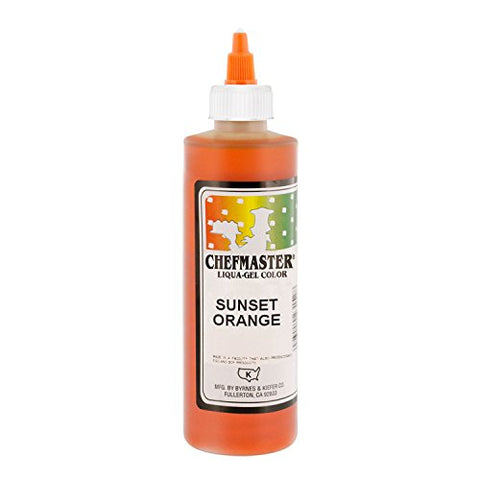 Sunset Orange Chefmaster Liqua-Gel 10.5 Oz