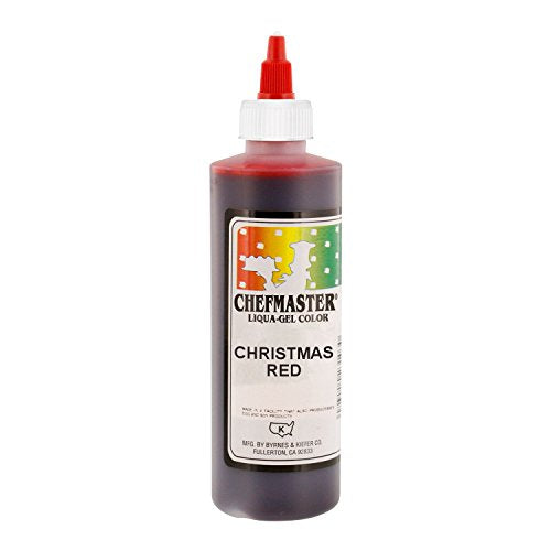 Christmas Red Chefmaster Liqua-Gel 10.5 Oz