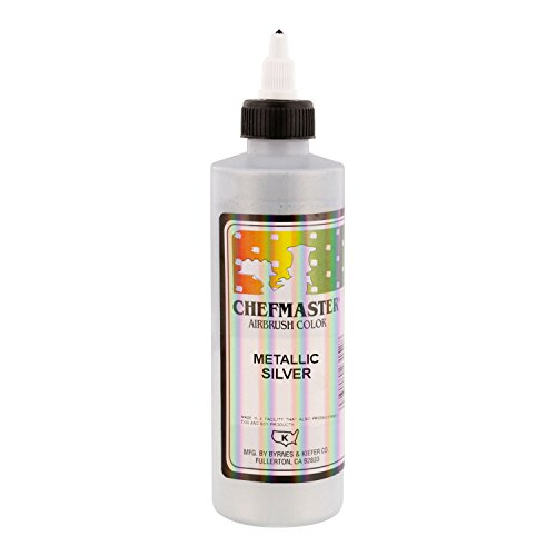 Metallic Silver Chefmaster Airbrush, 9 oz