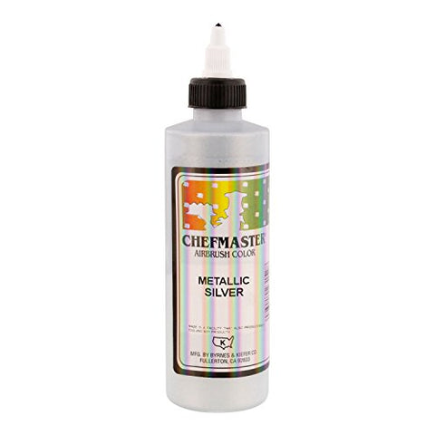 Metallic Silver Chefmaster Airbrush, 9 oz