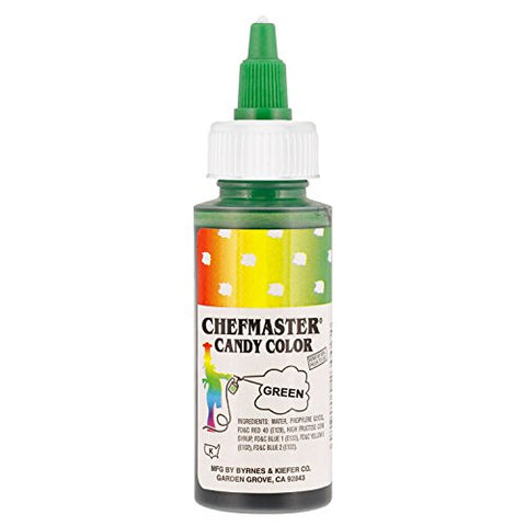 Green Chefmaster Liquid Candy Color 2 Oz