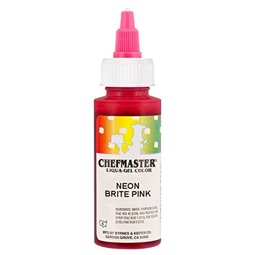 Neon Pink Chefmaster Liqua-Gel, 2.3 oz