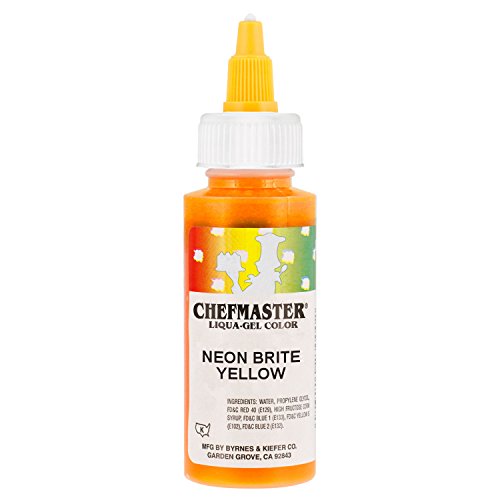 Neon Yellow Chefmaster Liqua-Gel, 2.3 oz