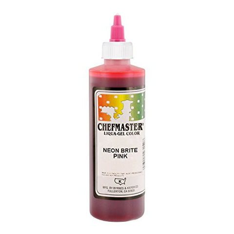 Neon Pink Chefmaster Liqua-Gel 10.5 Oz