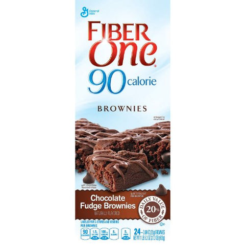 Fiber One 90 Calorie Chocolate Fudge Brownies 24 Count