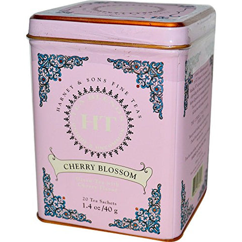 HT Tins - Flavored Green Tea, Cherry Blossom (20 ct)