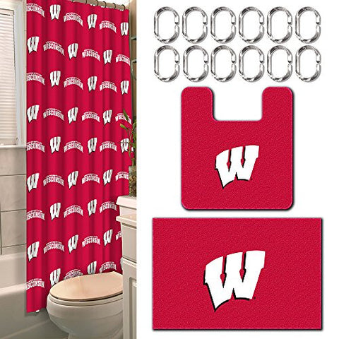 Wisconsin Badgers 15-Piece Bath Set