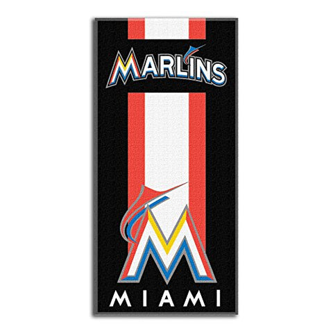 Miami Marlins MLB "Zone Read" Beach Towel 30”x 60”