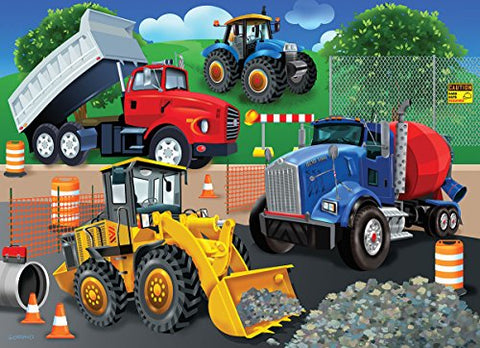 Trucks & Tractors Kids - 24 Piece Puzzle