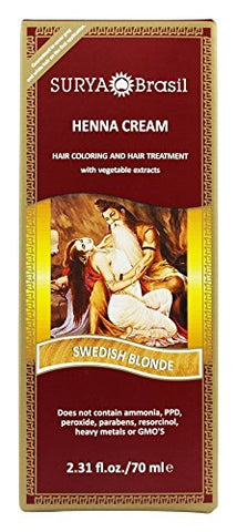 Surya Brasil - 2.3 oz Henna Cream Swedish Blonde