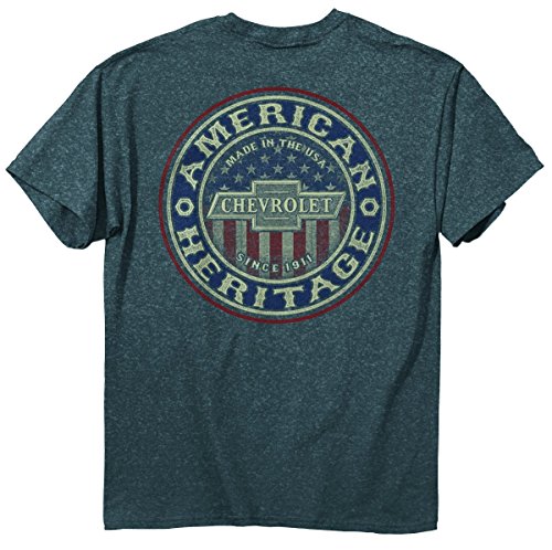 Buck Wear, CHEVROLET, Chevy American Grit, Denim Heather, X-Large