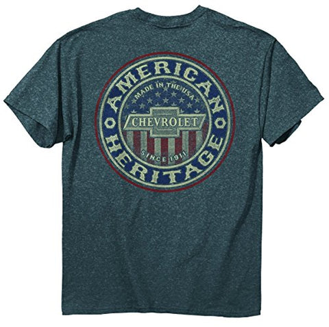 Buck Wear, CHEVROLET, Chevy American Grit, Denim Heather, X-Large