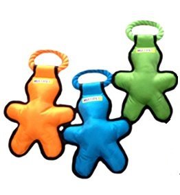 TUG O MAN with ROPE ASSORTED COLORS (14 inches)