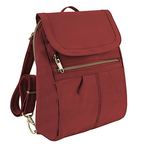 Anti-Theft Signature Slim Backpack- Cayenne