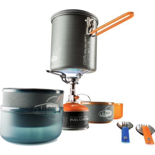 GSI- Backpack Halulite Microdualist Stove 2 Person with Windscreen 1.4L Pot 22.8oz