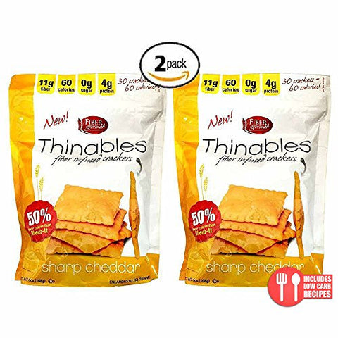 Thinables Crackers, Cheese Flavor, 6 oz