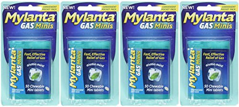 Infirst Mylanta Gas - Mini-Tabs, Mint Flavor 50 Count