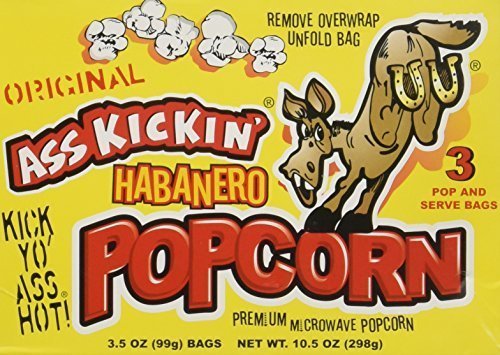 Ass Kickin' Habanero Microwave Popcorn 3.5 oz