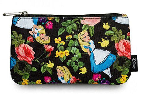 Disney Alice in Wonderland Floral Coin/Cosmetic Bag