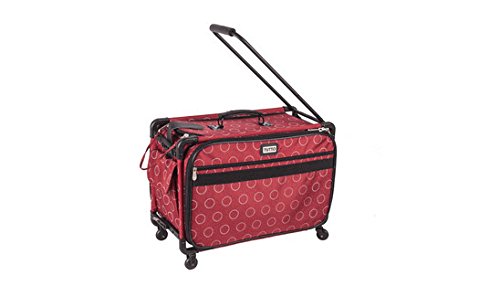 22" Machine On Wheels - Large - Red w/dotted circles