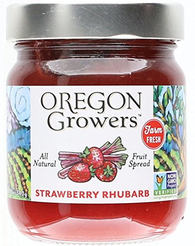 Oregon Growers Strawberry Rhubarb Jam, 12 oz.