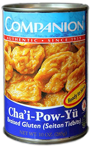 Companion - Braised Gluten Seitan Tidbits, 10 oz. Can (Pack of 12)