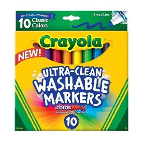 10 ct. Ultra-Clean Washable Classic, Broad Line Color Max Markers