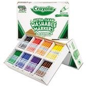 200 ct. Ultra-Clean Washable® Broad Line Markers Classpack (8 different colors) with 12 extra caps