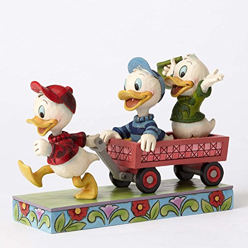Enesco DSTRA Huey Dewey and Louie on Wagon