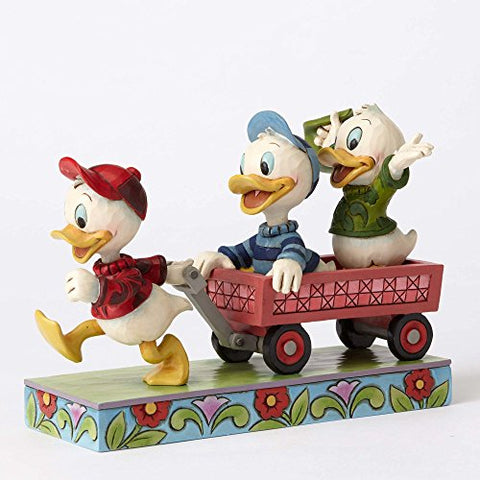 Enesco DSTRA Huey Dewey and Louie on Wagon