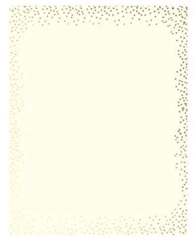 Gartner Studios Ivory & Gold Dots Stationery, 40 ct.