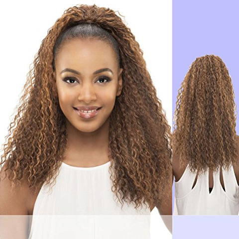 21” Layered Loose Straw Curl Pocket Bun - FS4_27