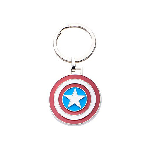 Stainless Steel Captain America Logo Key Chain
