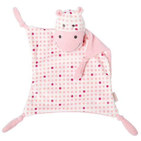 Giggle Soft Hippo Blankie Pink